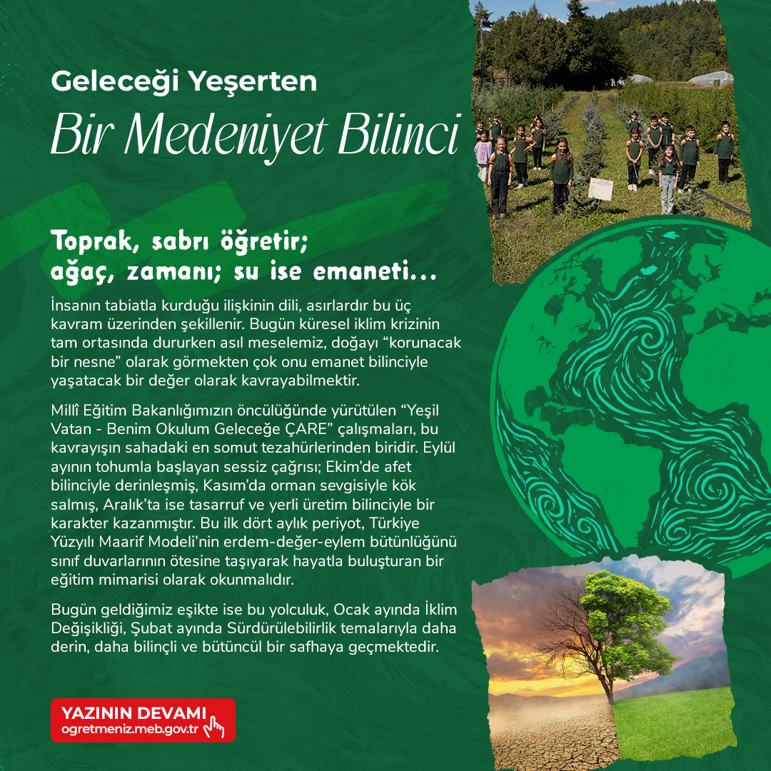 GELECEĞİ YEŞERTEN BİR MEDENİYET BİLİNCİ