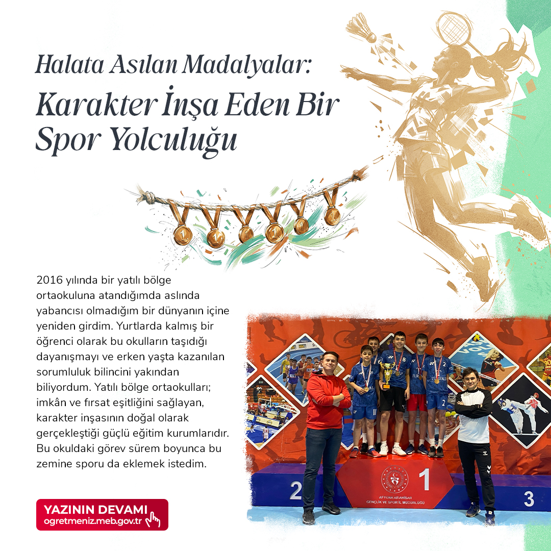 HALATA ASILAN MADALYALAR: KARAKTER İNŞA EDEN BİR SPOR YOLCULUĞU