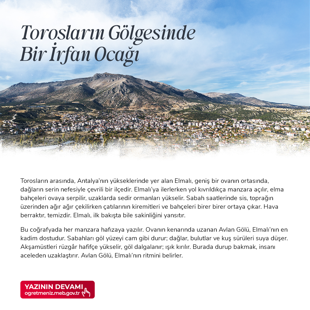 TOROSLARIN GÖLGESİNDE BİR İRFAN OCAĞI