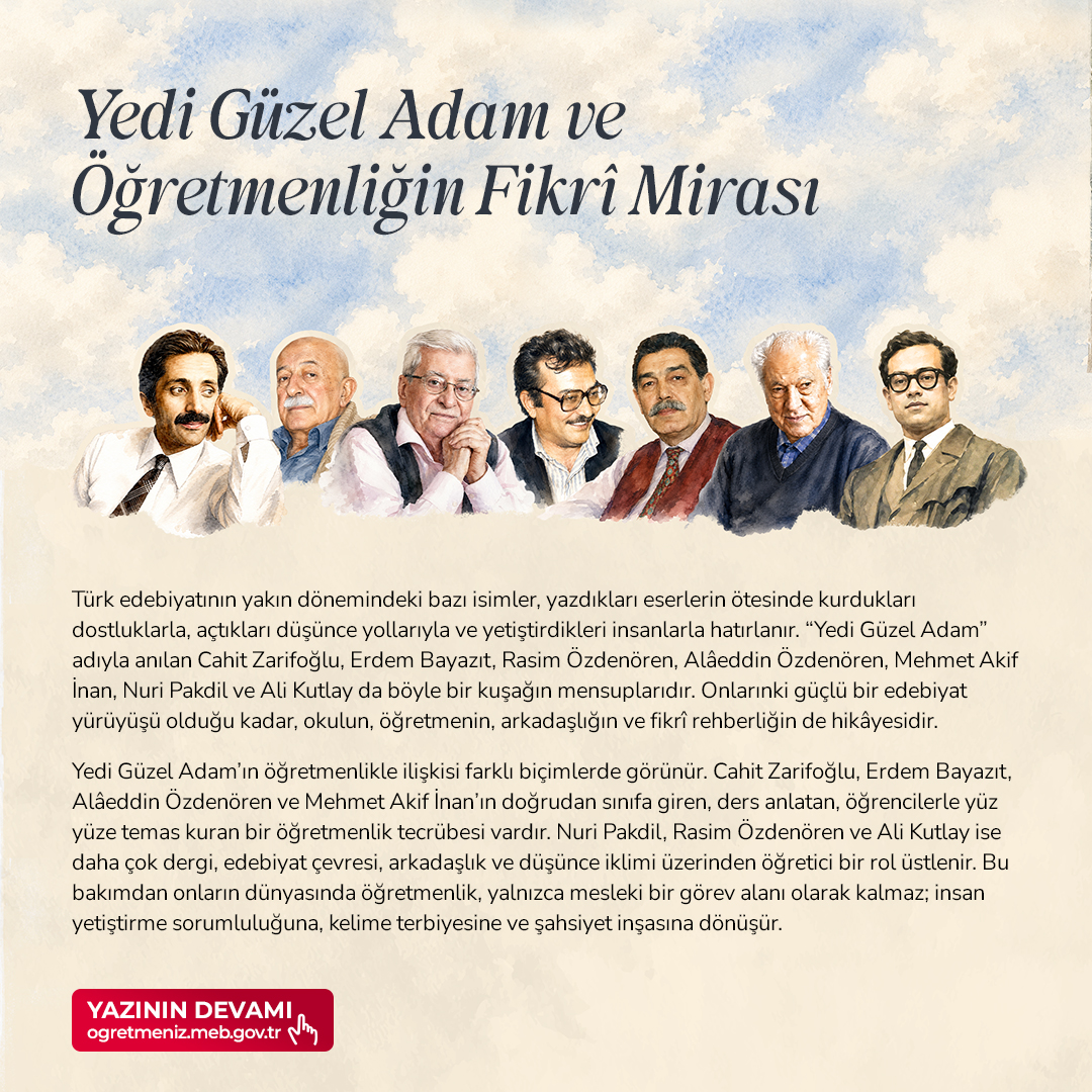 Yedi Güzel Adam ve Öğretmenliğin Fikrî Mirası