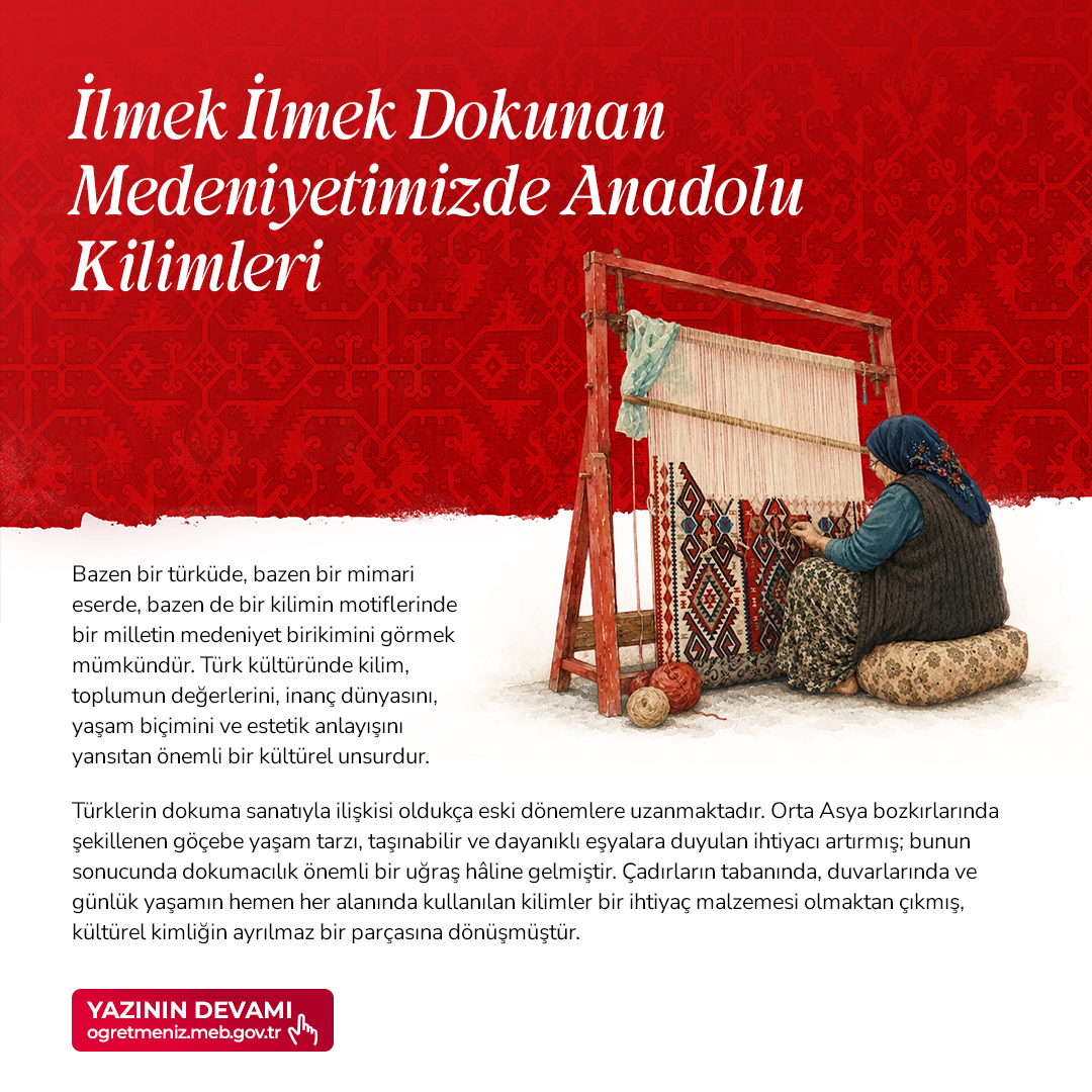 İlmek İlmek Dokunan Medeniyetimizde Anadolu Kilimleri