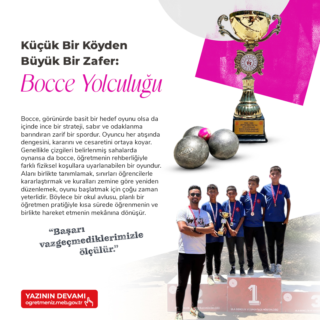 KÜÇÜK BİR KÖYDEN BÜYÜK BİR ZAFER:  BOCCE YOLCULUĞU	