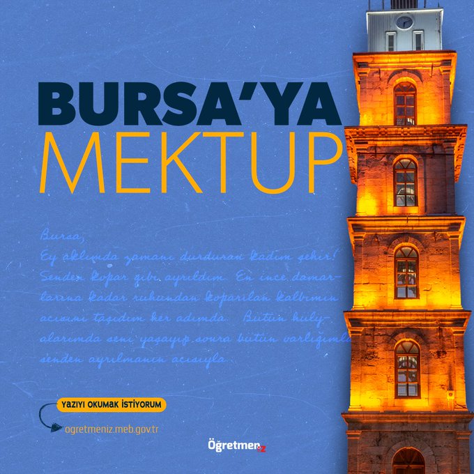 BURSA’YA MEKTUP